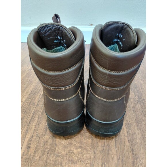 LL Bean Cresta Gore-Tex Brown Leather Hiking Boots Vibram Mens 9.5M